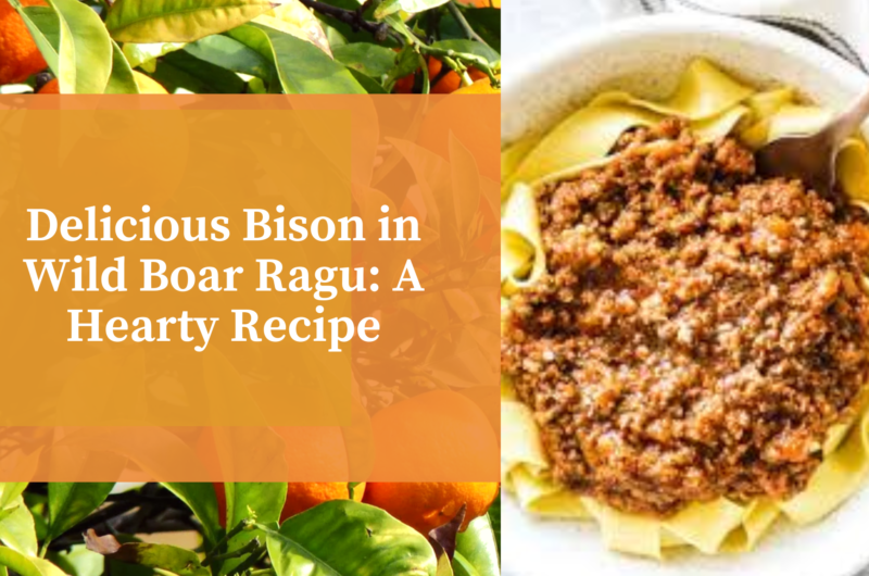 Delicious Bison in Wild Boar Ragu: A Hearty Recipe