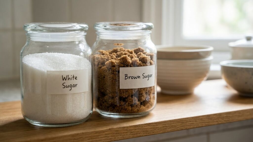 Definition of White Sugar and Brown Sugar