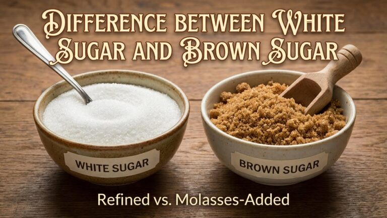 Difference Between White Sugar and Brown Sugar