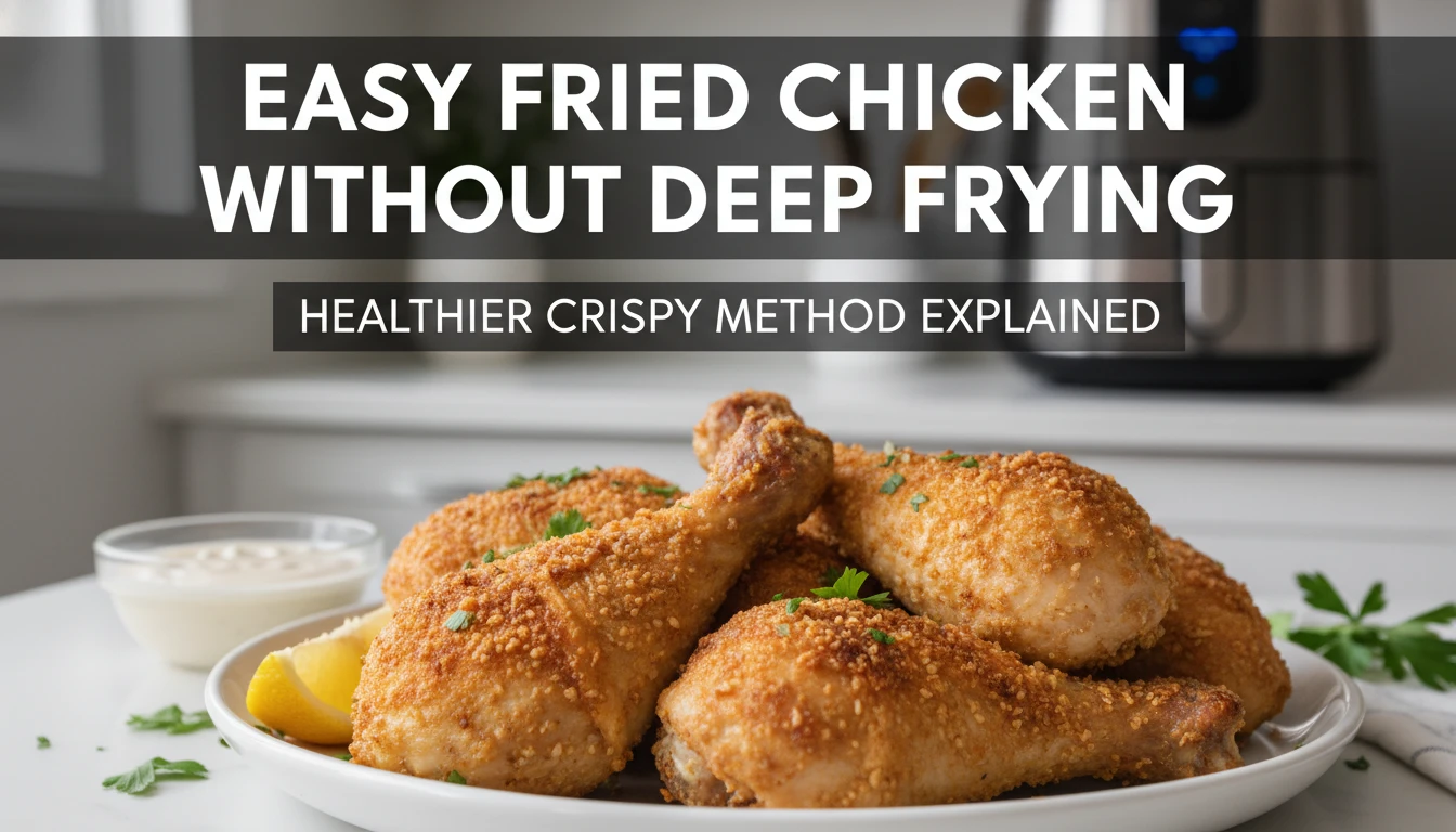 Easy Fried Chicken Without Deep Frying &ndash; Healthier Crispy Method Explained