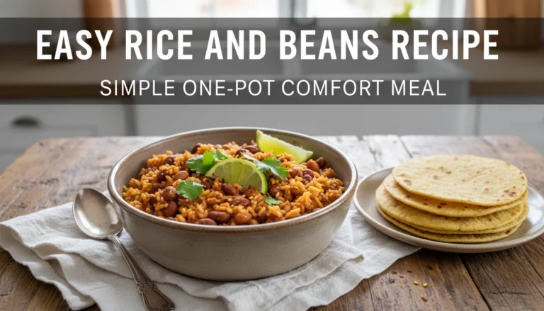 Easy Rice and Beans Recipe