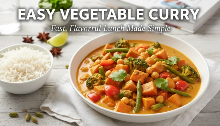 Easy Vegetable Curry for Lunch