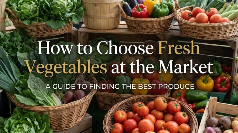 How to Choose Fresh Vegetables at the Market