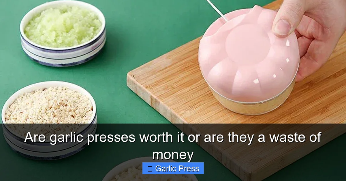 Are garlic presses worth it or are they a waste of money
