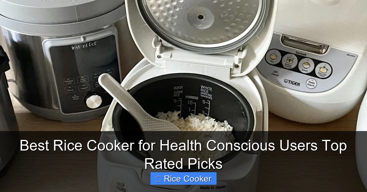 Best Rice Cooker for Health Conscious Users Top Rated Picks