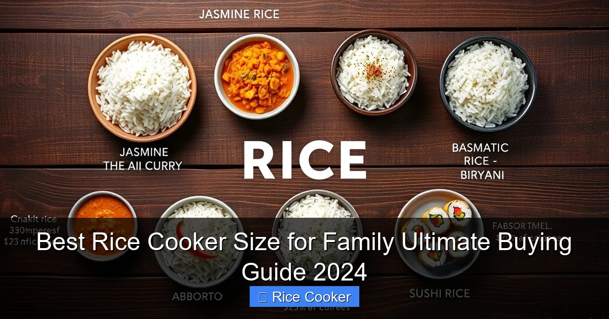 Best Rice Cooker Size for Family Ultimate Buying Guide 2024