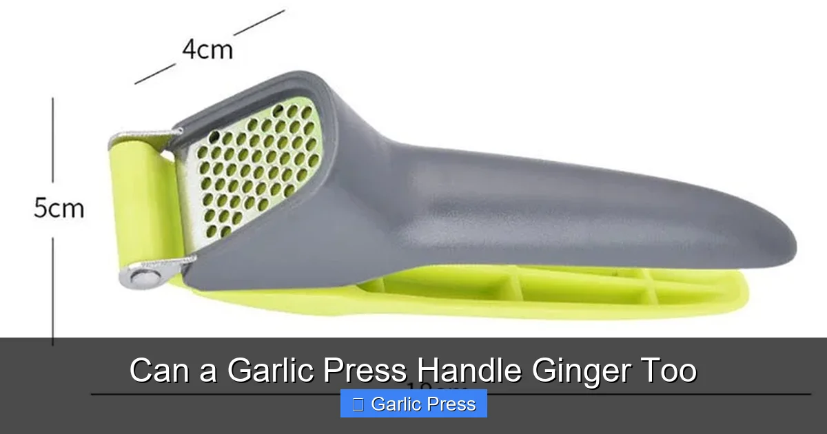 Can a Garlic Press Handle Ginger Too