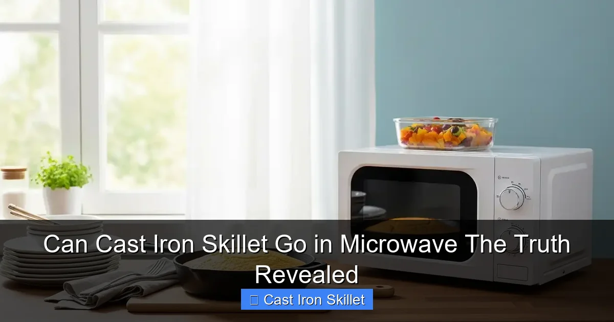 Can Cast Iron Skillet Go in Microwave The Truth Revealed