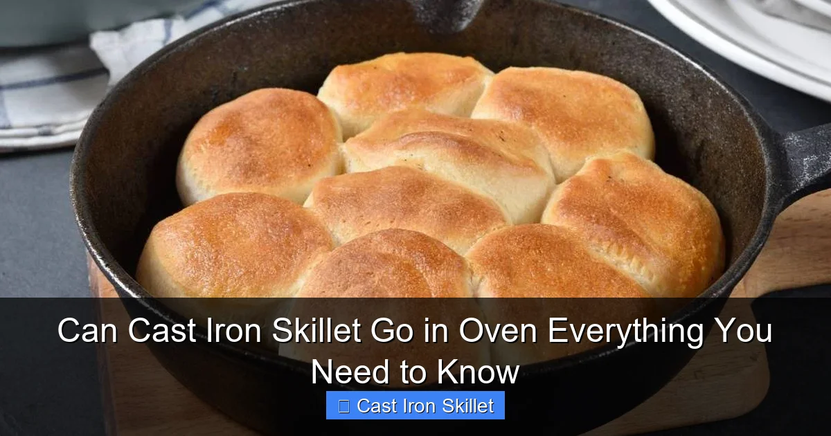 Can Cast Iron Skillet Go in Oven Everything You Need to Know