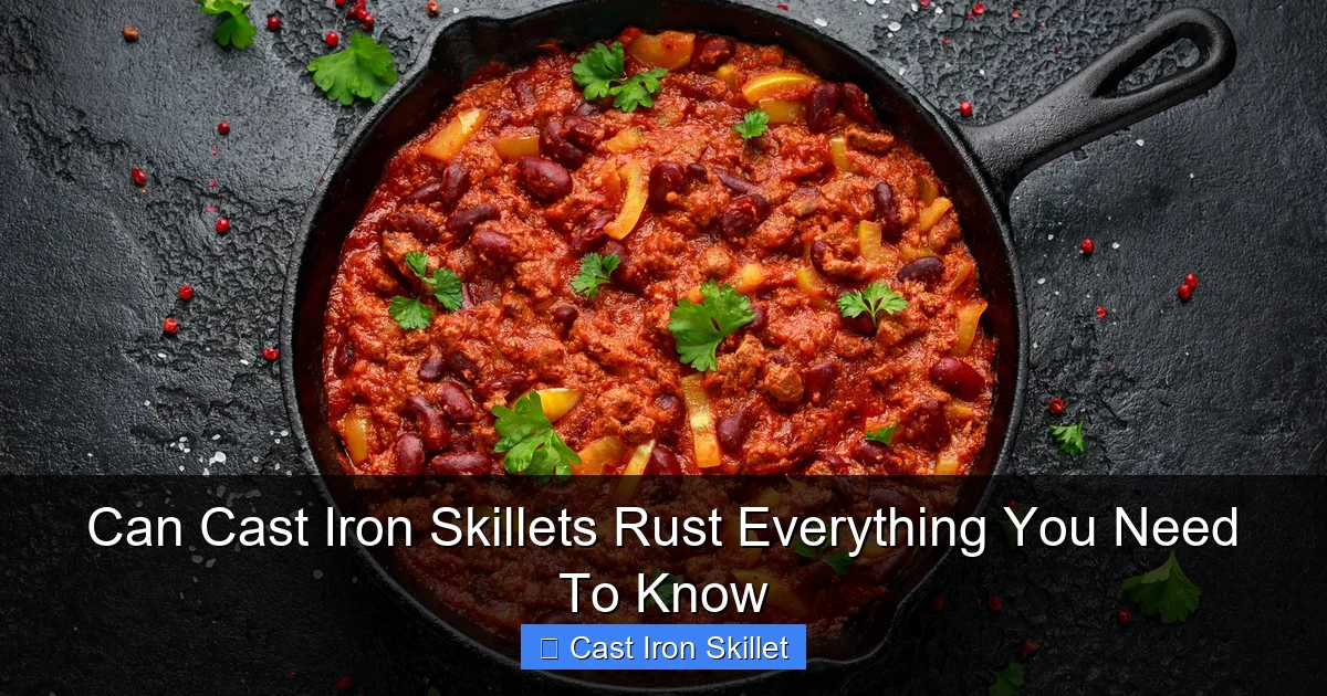 Can Cast Iron Skillets Rust Everything You Need To Know