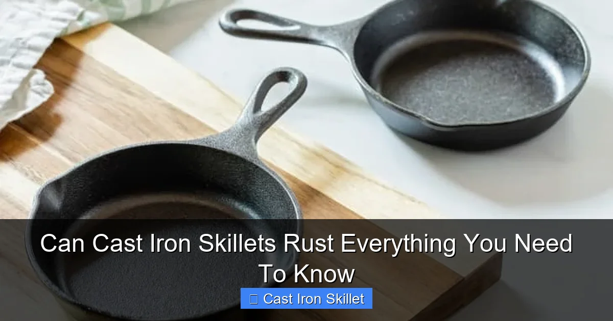 Can Cast Iron Skillets Rust Everything You Need To Know
