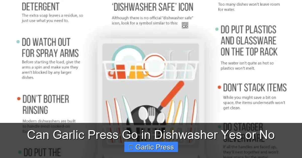 Can Garlic Press Go in Dishwasher Yes or No