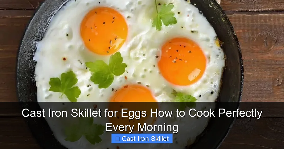 Cast Iron Skillet for Eggs How to Cook Perfectly Every Morning