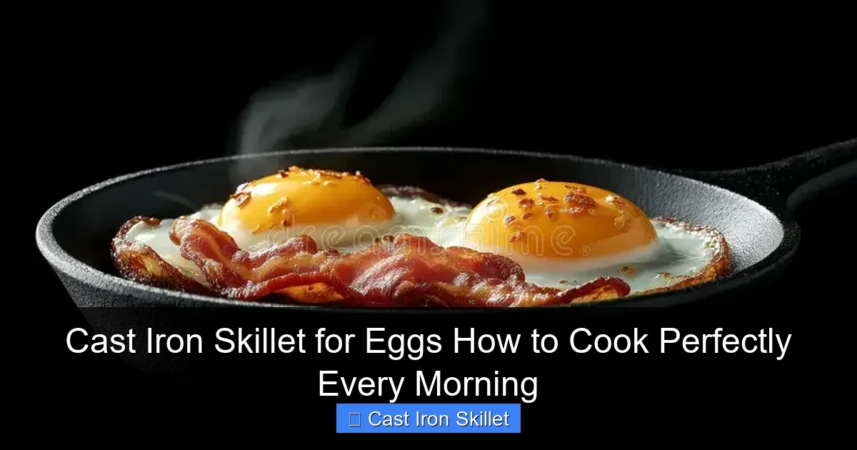 Cast Iron Skillet for Eggs How to Cook Perfectly Every Morning