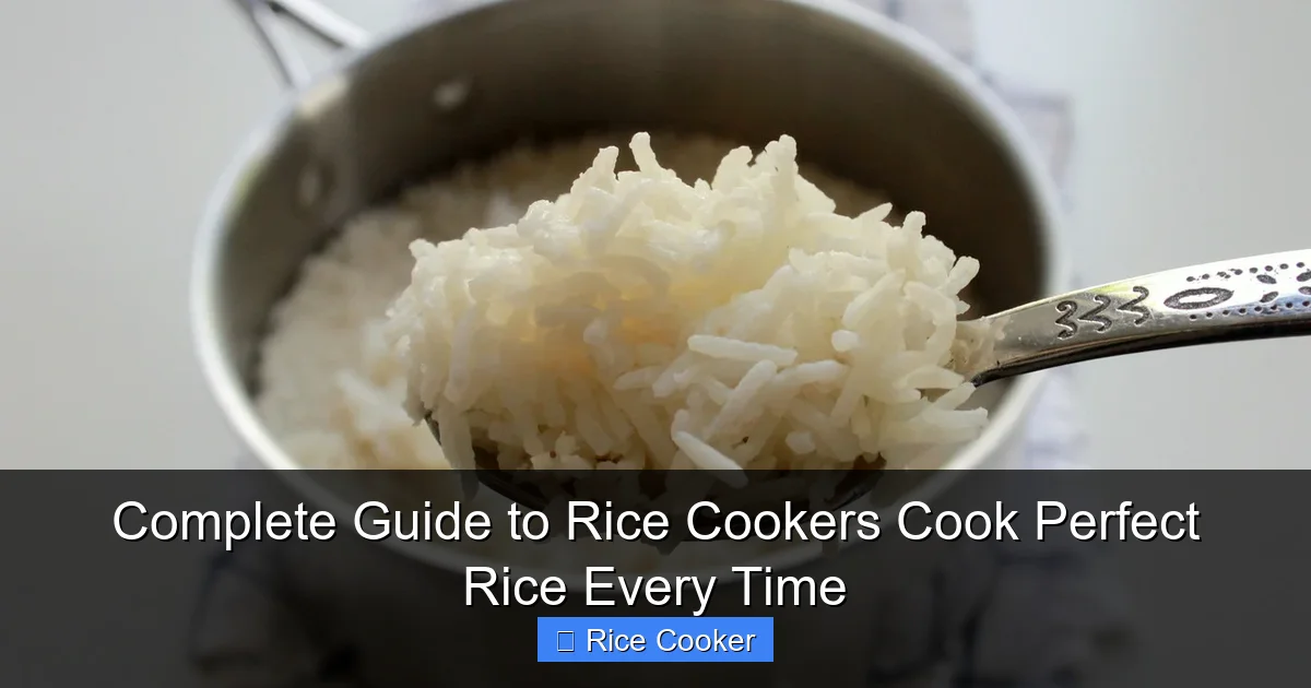 Complete Guide to Rice Cookers Cook Perfect Rice Every Time