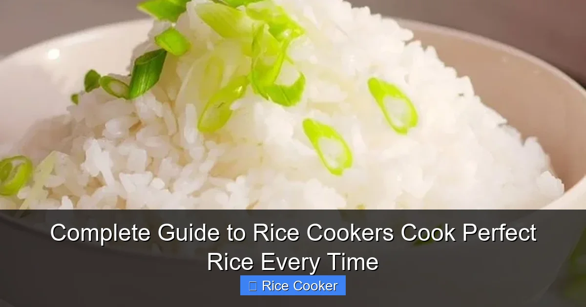 Complete Guide to Rice Cookers Cook Perfect Rice Every Time