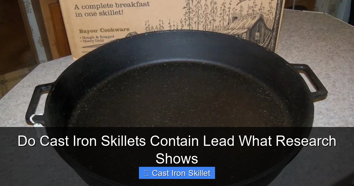 Do Cast Iron Skillets Contain Lead What Research Shows