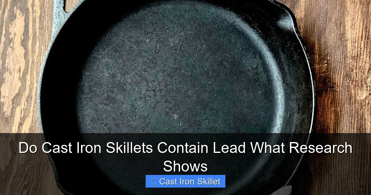 Do Cast Iron Skillets Contain Lead What Research Shows