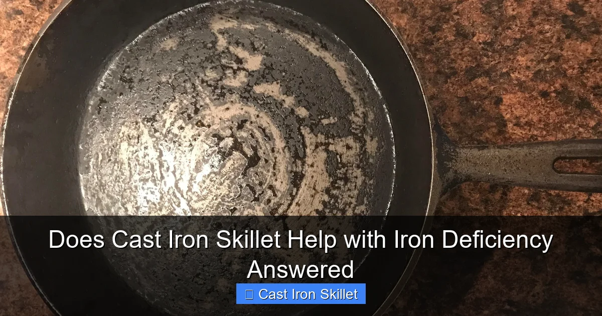 Does Cast Iron Skillet Help with Iron Deficiency Answered