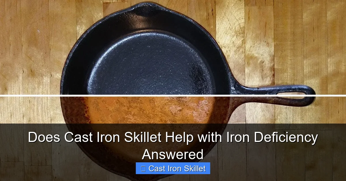 Does Cast Iron Skillet Help with Iron Deficiency Answered