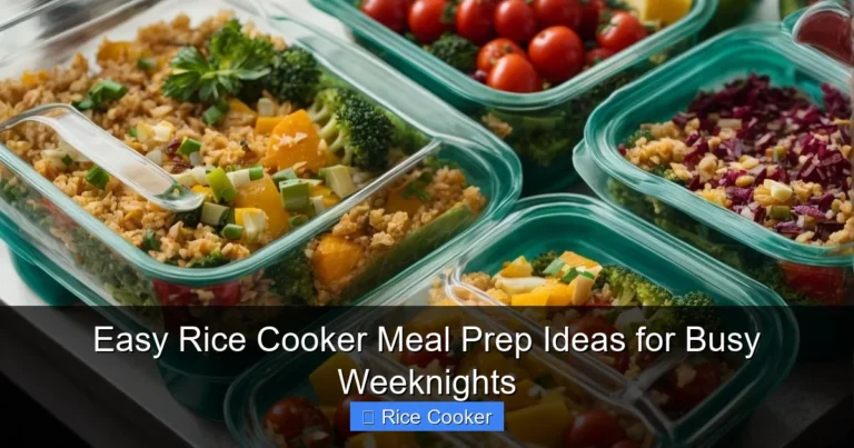 Easy Rice Cooker Meal Prep Ideas for Busy Weeknights