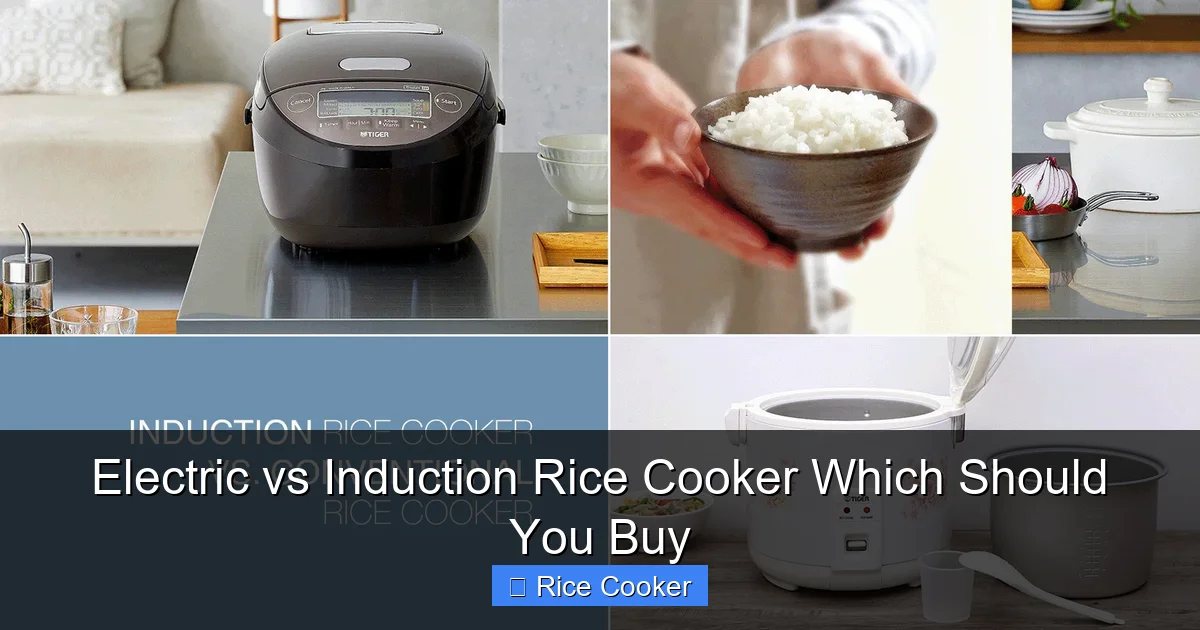 Electric vs Induction Rice Cooker Which Should You Buy