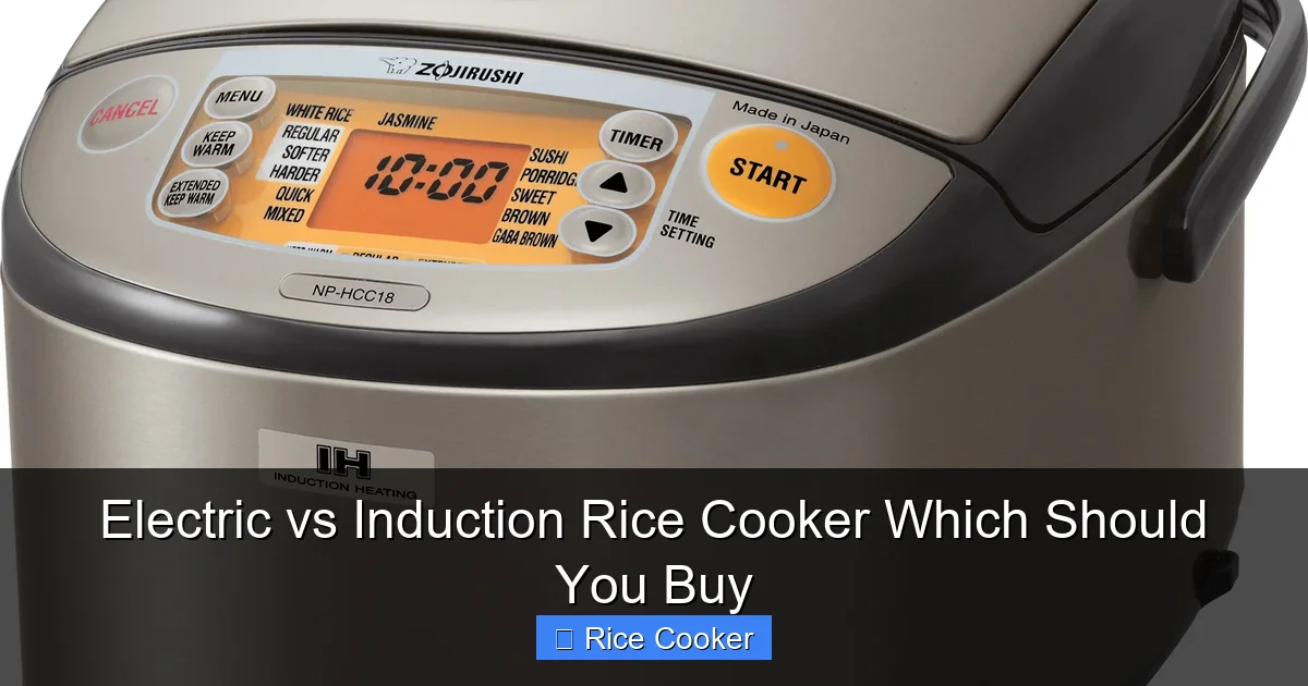 Electric vs Induction Rice Cooker Which Should You Buy