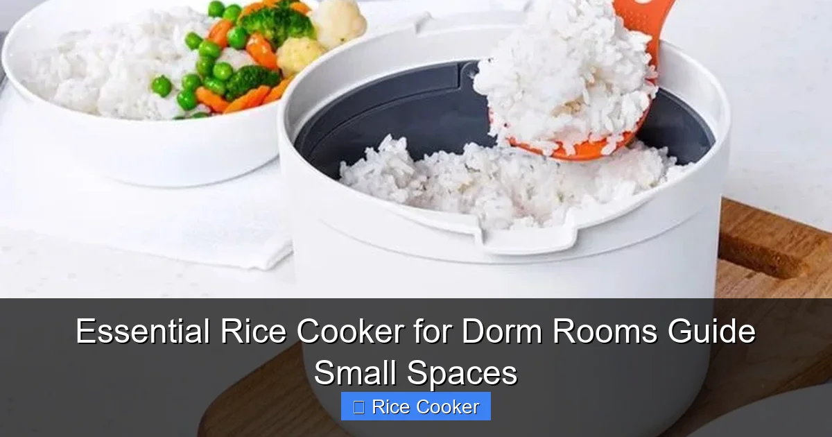 Essential Rice Cooker for Dorm Rooms Guide Small Spaces