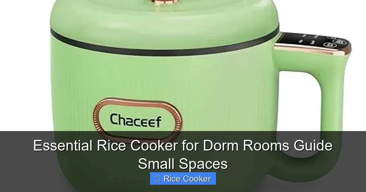 Essential Rice Cooker for Dorm Rooms Guide Small Spaces
