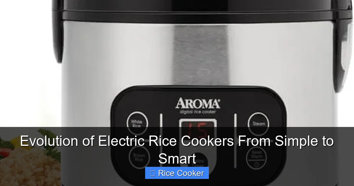 Evolution of Electric Rice Cookers From Simple to Smart
