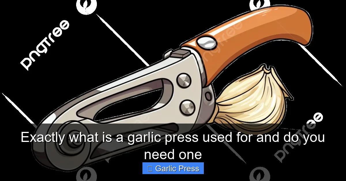 Exactly what is a garlic press used for and do you need one