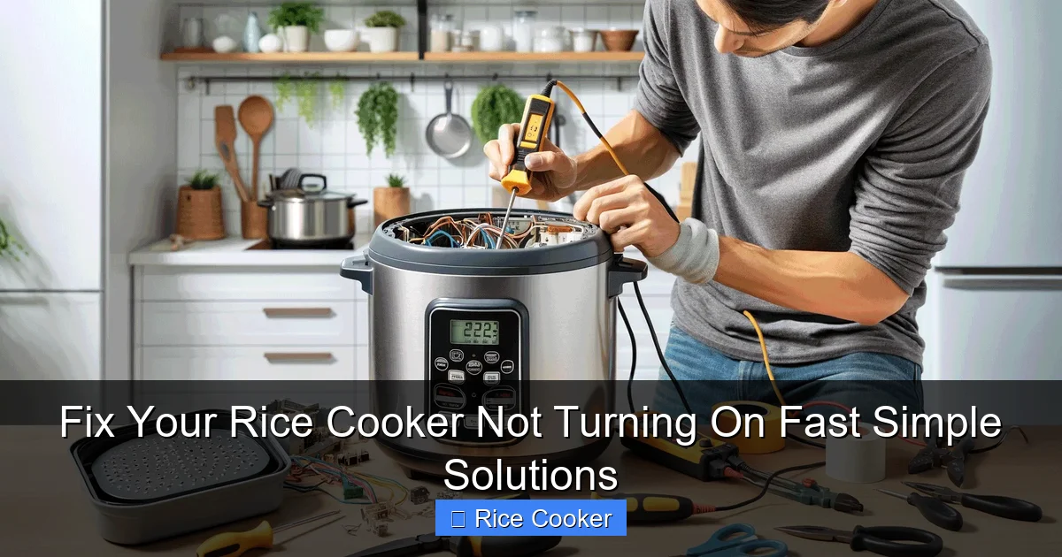 Fix Your Rice Cooker Not Turning On Fast Simple Solutions