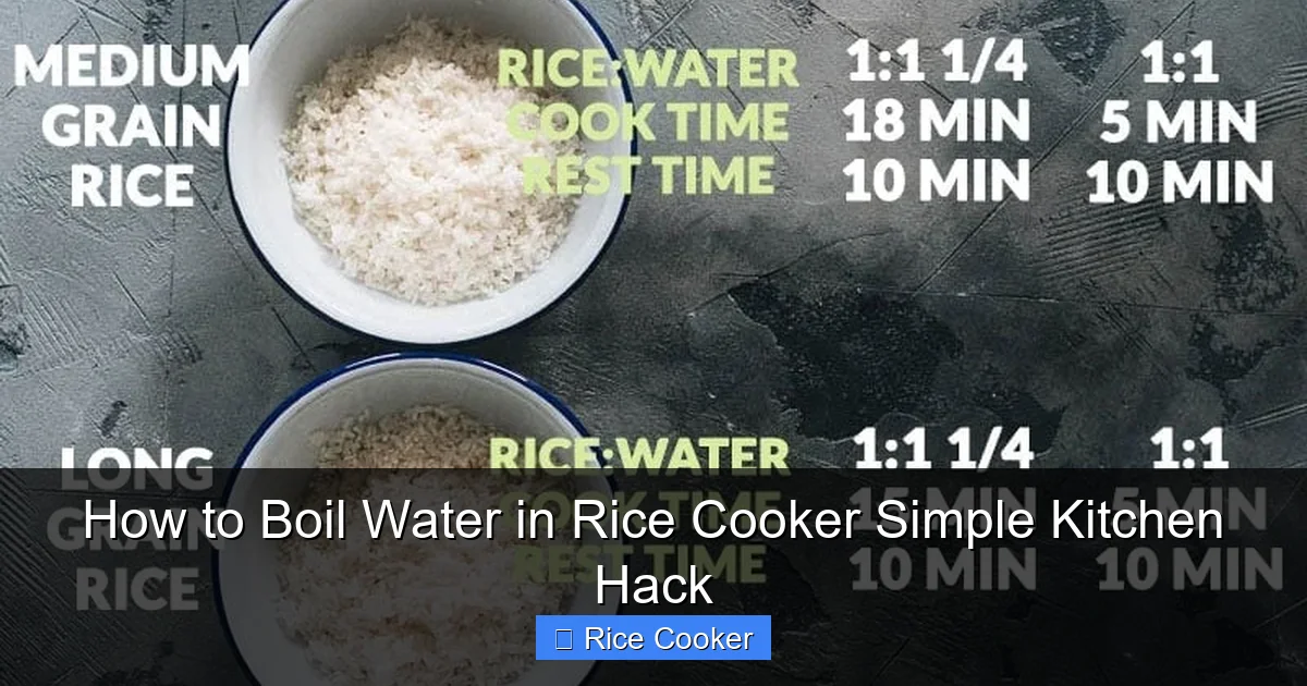 How to Boil Water in Rice Cooker Simple Kitchen Hack