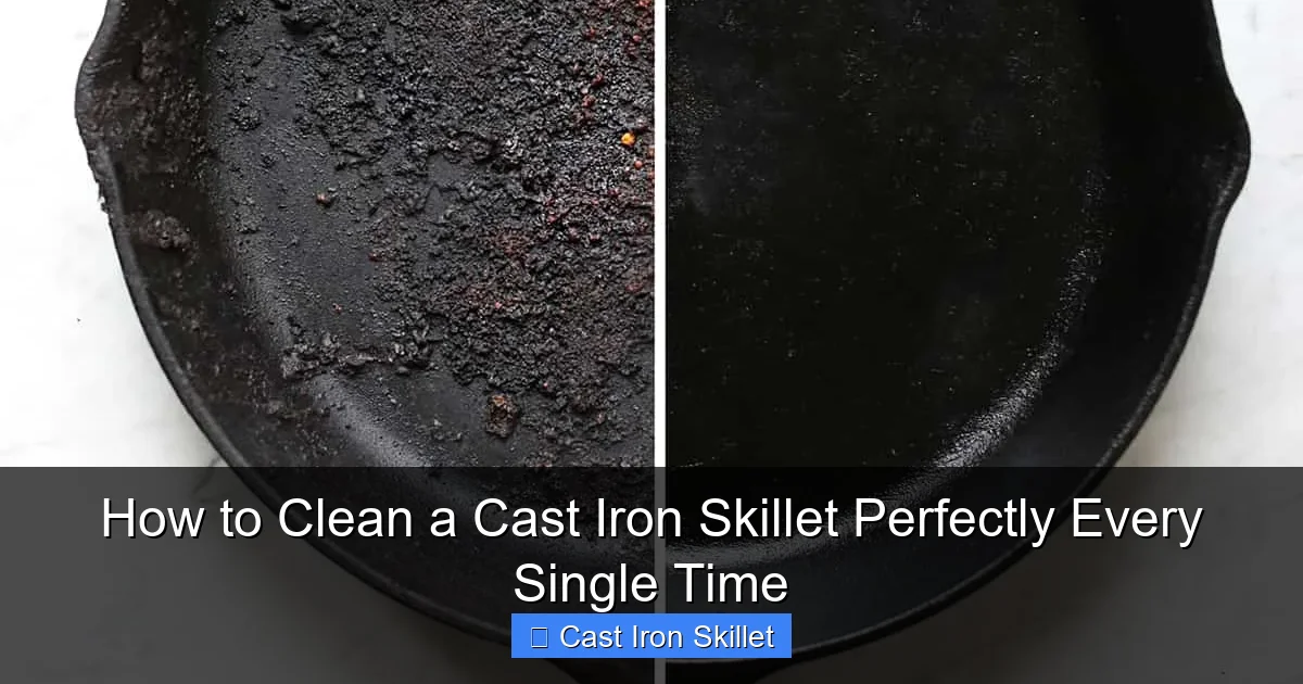 How to Clean a Cast Iron Skillet Perfectly Every Single Time
