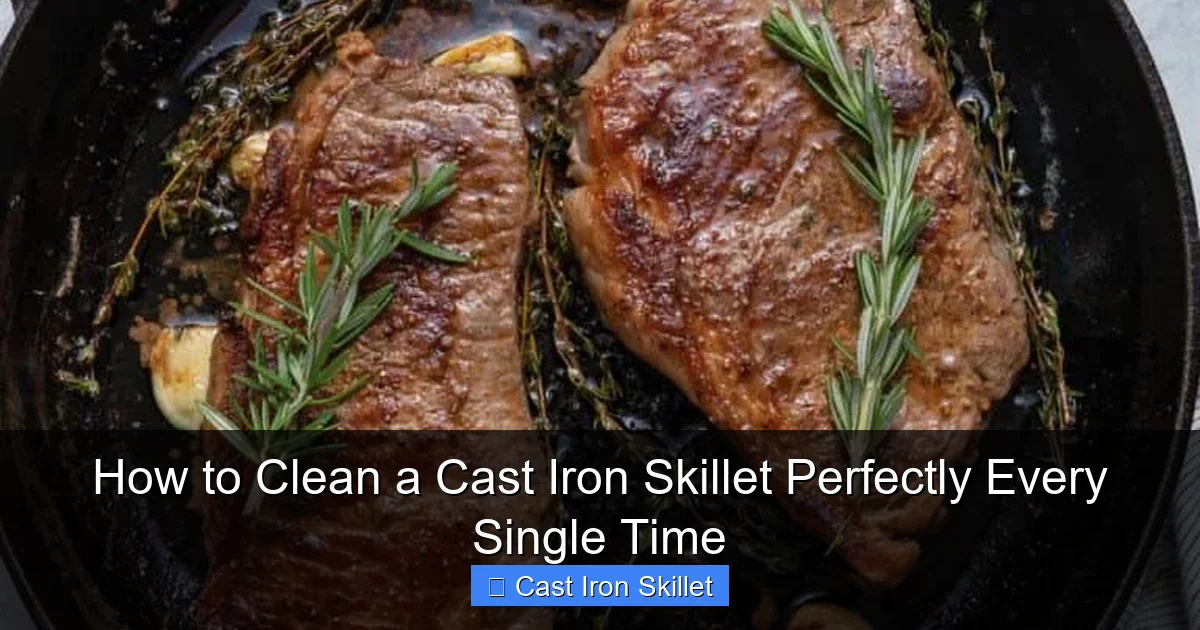 How to Clean a Cast Iron Skillet Perfectly Every Single Time