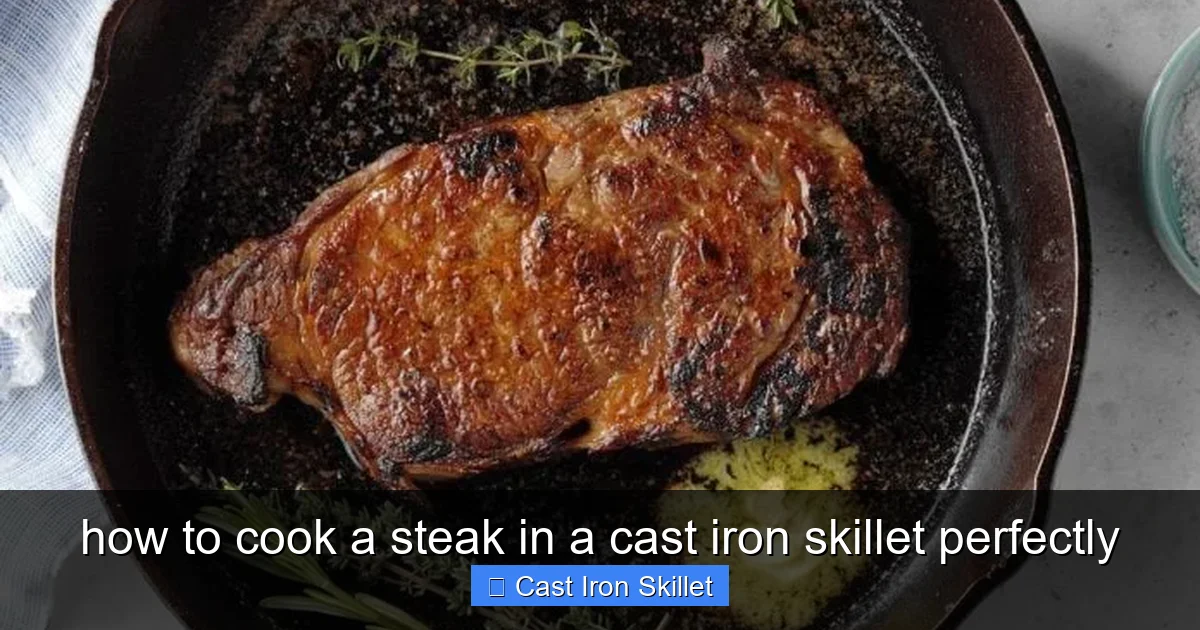 how to cook a steak in a cast iron skillet perfectly