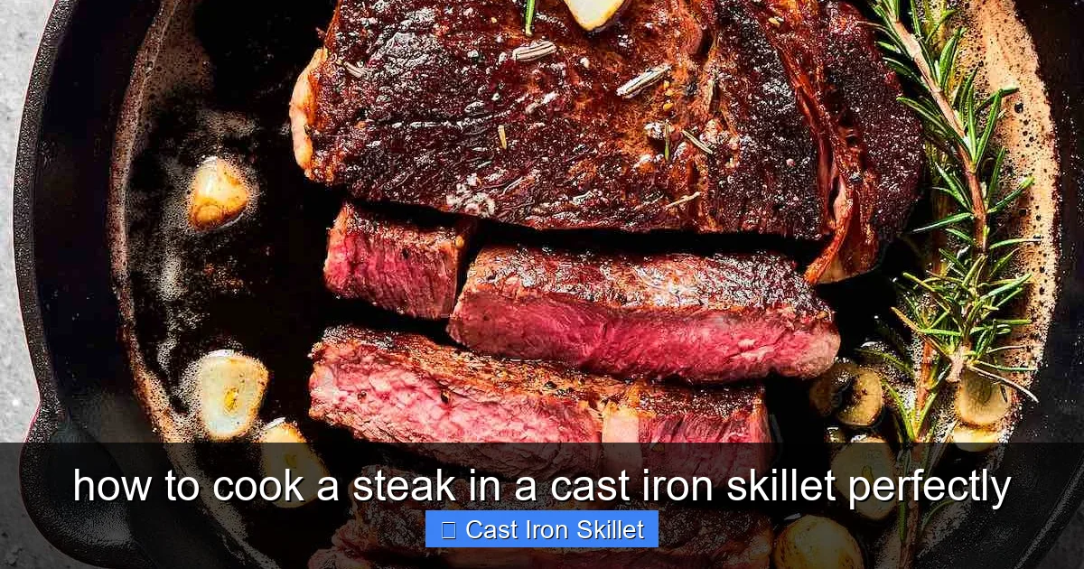 how to cook a steak in a cast iron skillet perfectly