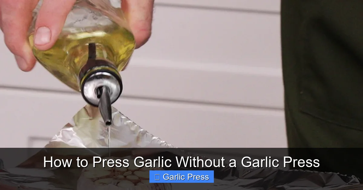 How to Press Garlic Without a Garlic Press