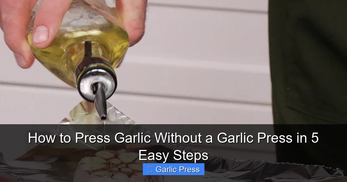How to Press Garlic Without a Garlic Press in 5 Easy Steps