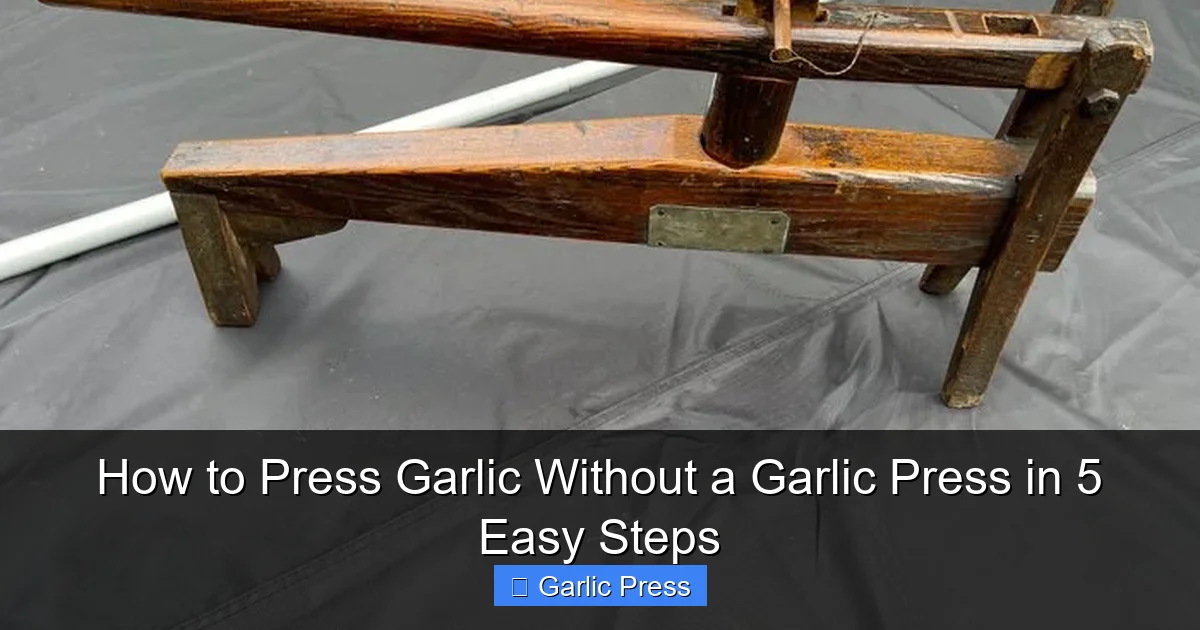 How to Press Garlic Without a Garlic Press in 5 Easy Steps
