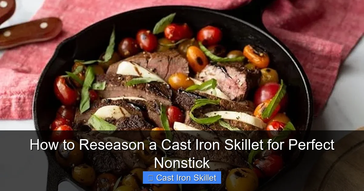 How to Reseason a Cast Iron Skillet for Perfect Nonstick