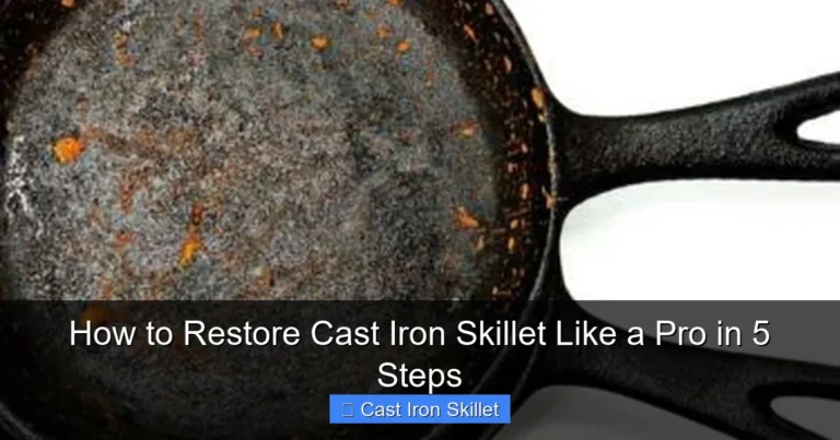 How to Restore Cast Iron Skillet Like a Pro in 5 Steps