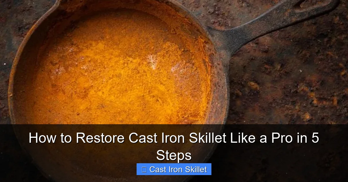 How to Restore Cast Iron Skillet Like a Pro in 5 Steps