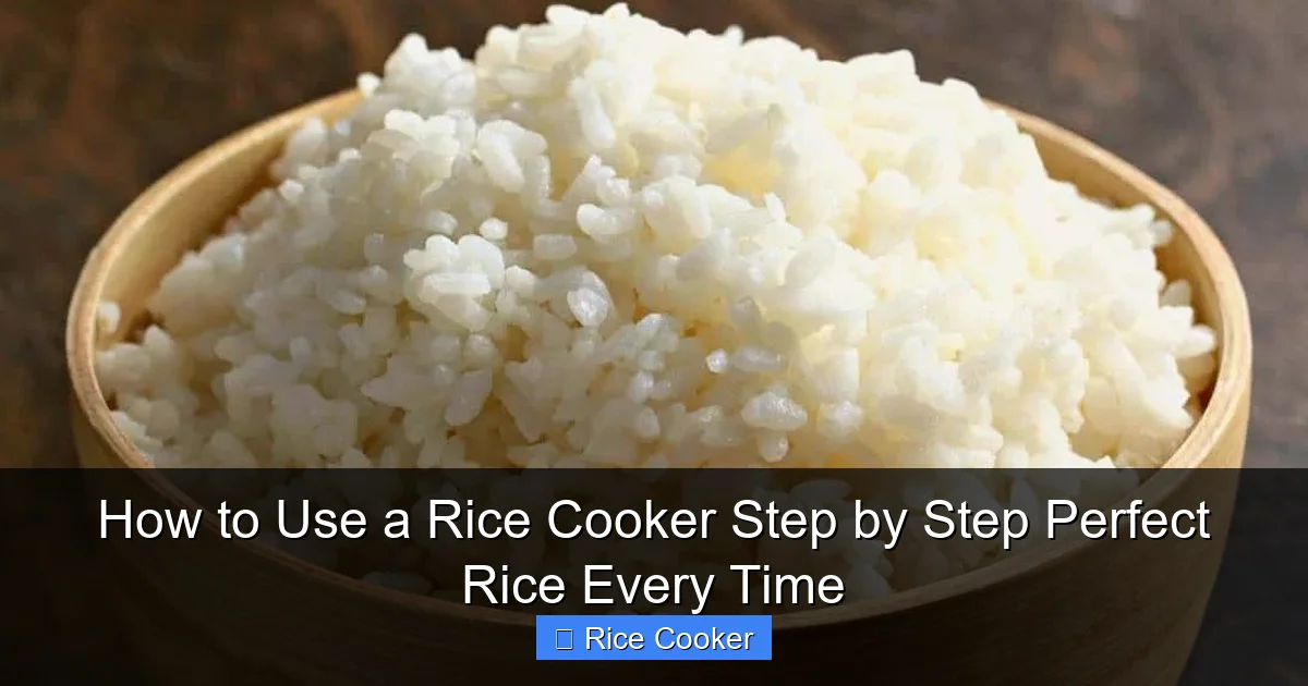 How to Use a Rice Cooker Step by Step Perfect Rice Every Time