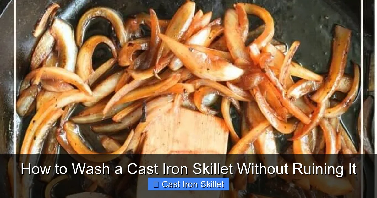 How to Wash a Cast Iron Skillet Without Ruining It