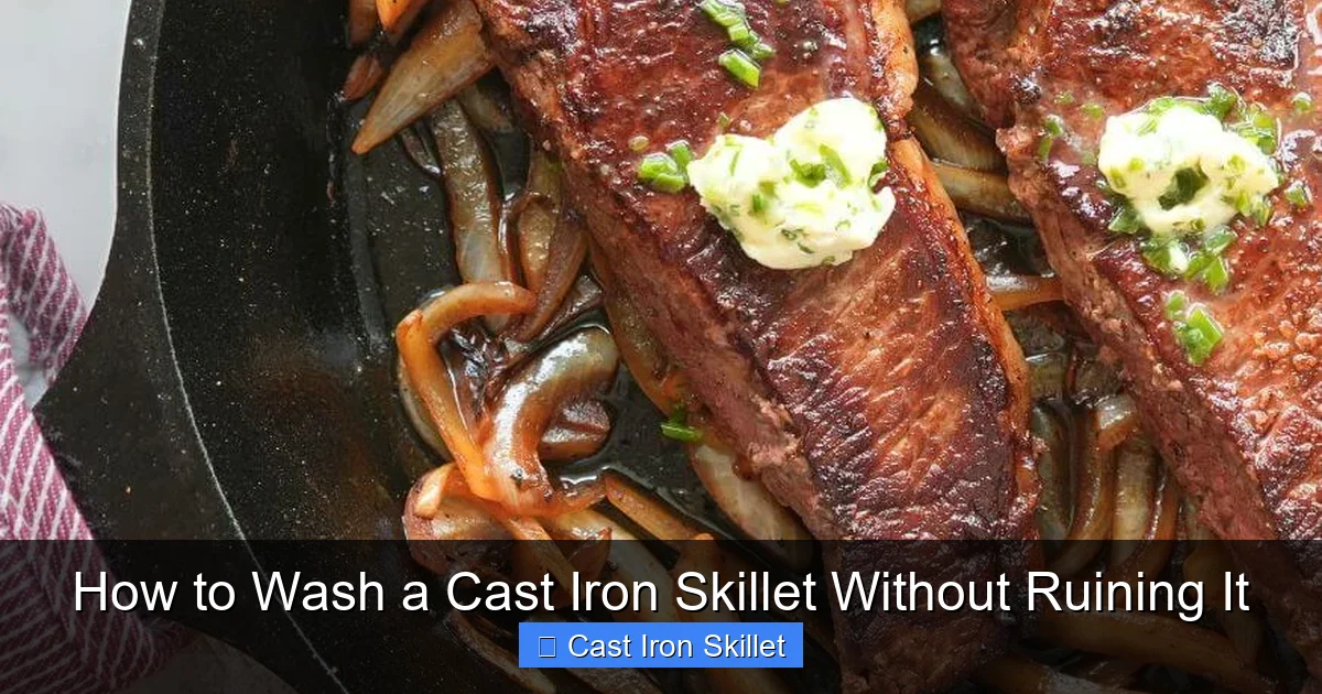 How to Wash a Cast Iron Skillet Without Ruining It