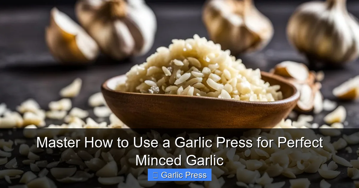 Master How to Use a Garlic Press for Perfect Minced Garlic