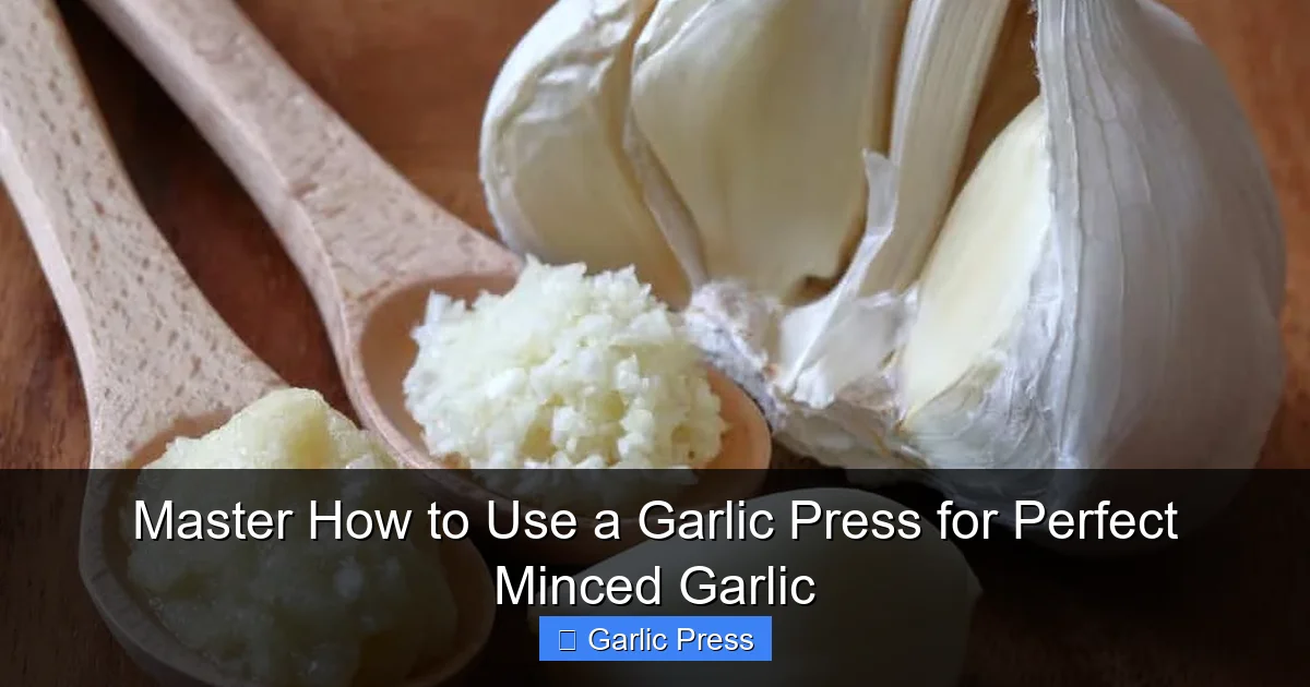 Master How to Use a Garlic Press for Perfect Minced Garlic