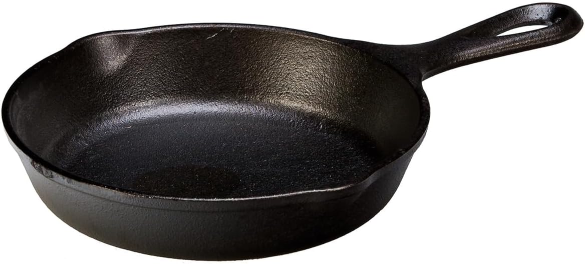 Lodge 6.5-Inch Pre-Seasoned Cast Iron Skillet with Teardrop Handle, Ov