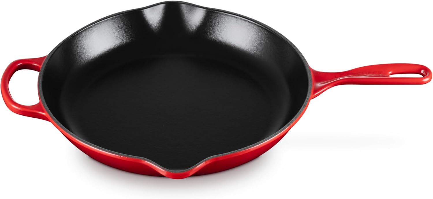 Le Creuset 11.75-inch enameled cast iron Signature skillet with iron h
